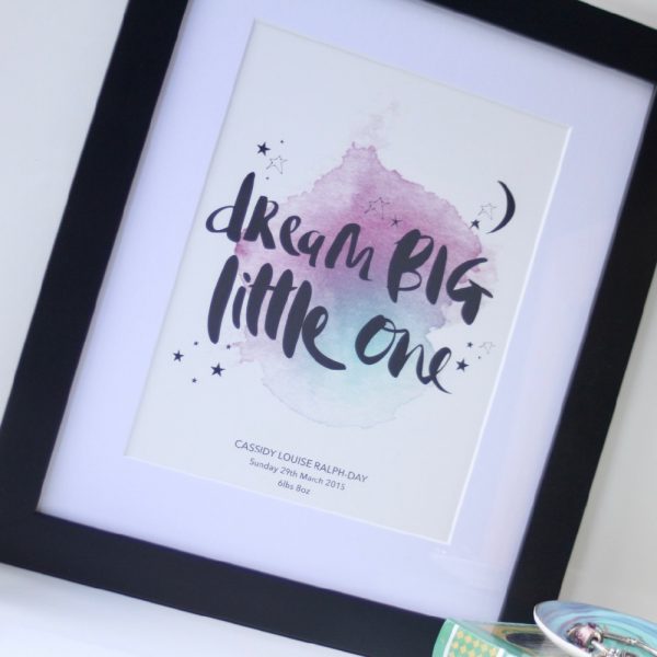 Dream Big_Black 02_Personalised