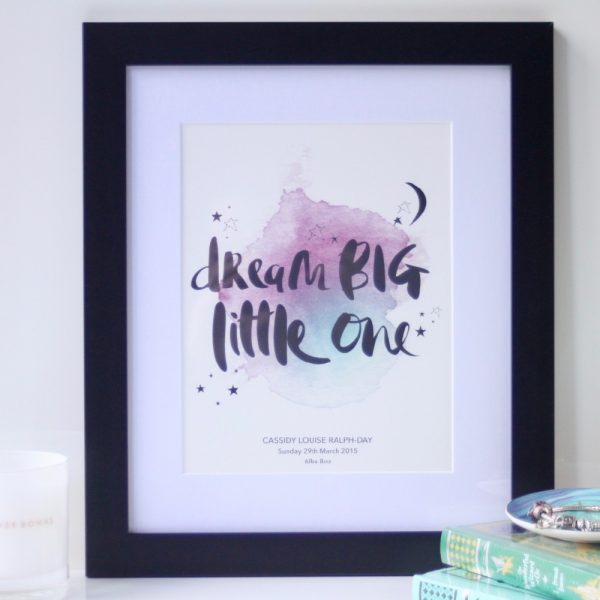 Dream Big_Black_Personalised