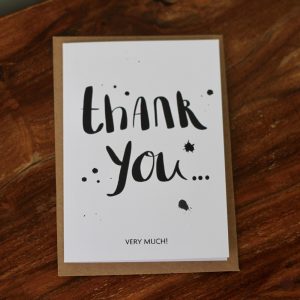 Thank you very much card