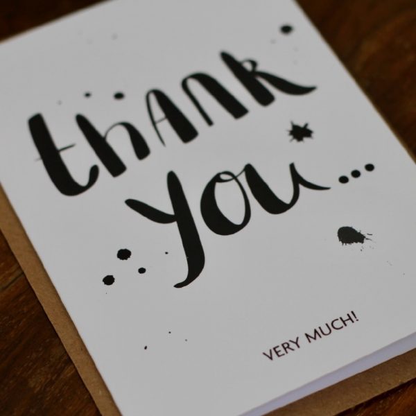 Thank you very much card